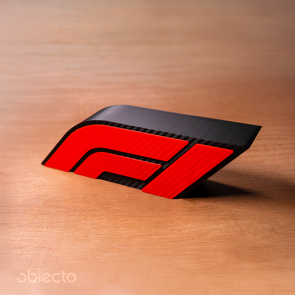 suport telefon formula 1 – decor birou & accesoriu motorsport fibra carbon