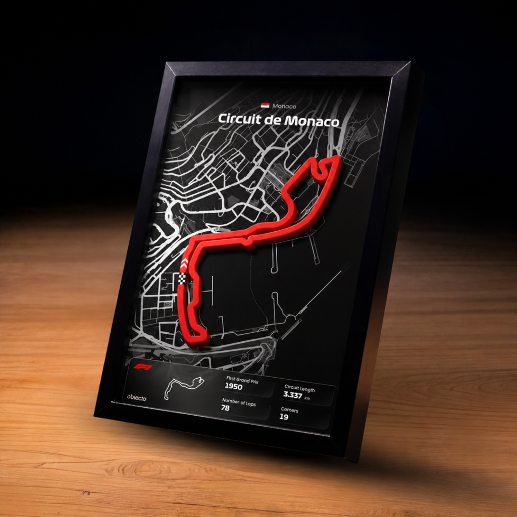 tablou circuit f1 monaco 3d