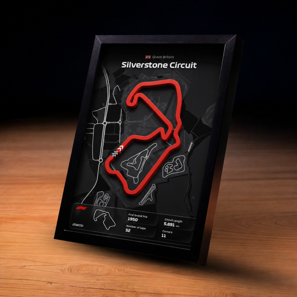 tablou circuit f1 silverstone 3d